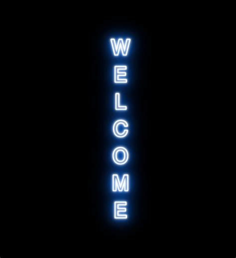 Custom Welcome Neon Sign Led Light Up Sign T Neon Decor Etsy