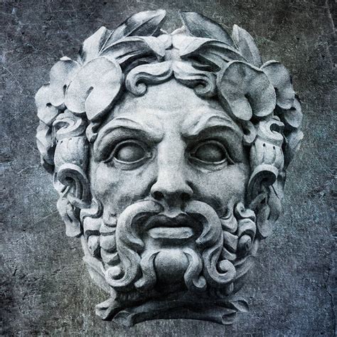 Greek God Stone Face Zeus Building Art Roman Architecture Etsy