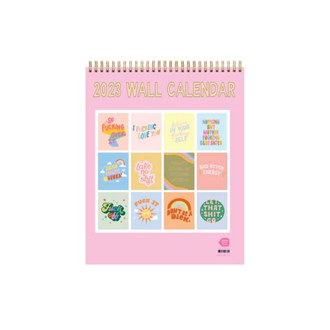 Cute And Sassy 12 Month Wall Calendar Talking Out Of Turn