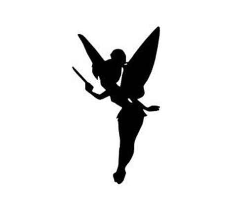 Tinkerbell Silhouette Vinyl Decal Black Red Silver White Etsy