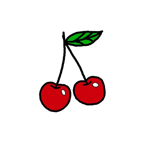 How To Draw Cherries Step By Step Easy Drawing Guides Drawing Howtos