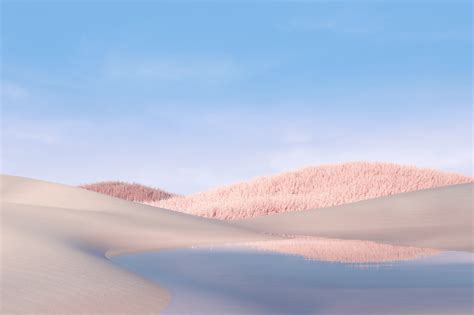 Wallpaper Microsoft Surface Go Landscape Nature Hills Water