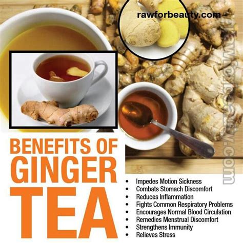 Benefits Of Ginger Tea Interesting Facts Pinterest