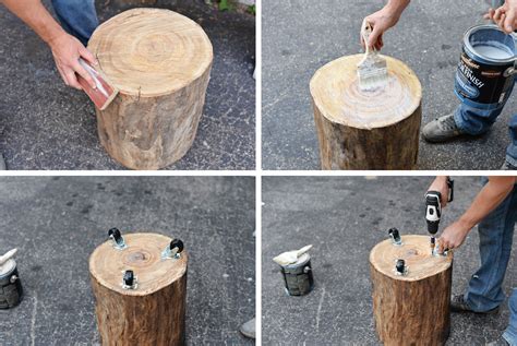 How To Build And Decorate A Tree Trunk Coffee Table