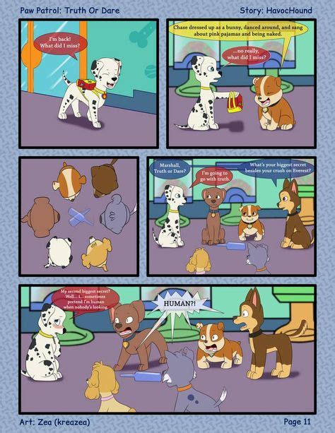 Paw Patrol Comic Truth Or Dare Pg 11 By Kreazea On Deviantart En 2020