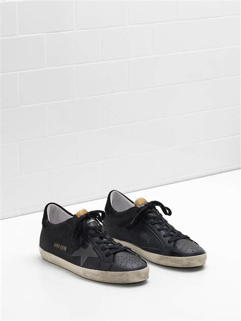 Golden Goose Deluxe Brand Super Star Sneakers In Technical Mesh And