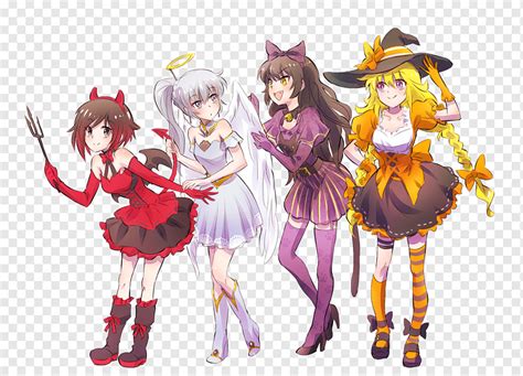 Pyrrha Nikos Blake Belladonna Yang Xiao Long Anime Weiss Schnee Ashen Chibi Fictional