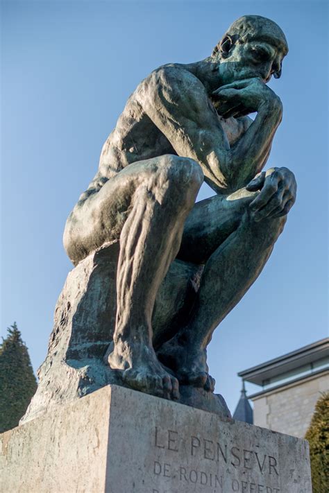 Filele Penseur In The Jardin Du Musée Rodin Paris March 2014