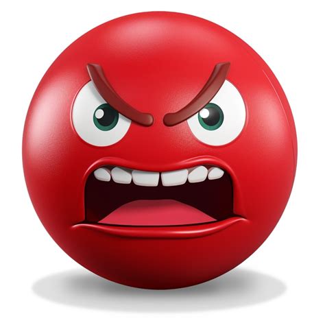 expressive red angry emoji clipart mad facial expression