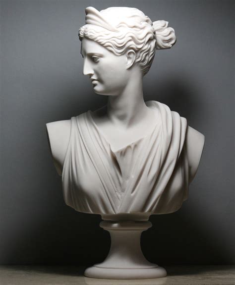T Te De Buste Artemis Diana D Esse Grecque Romaine Statue Sculpture