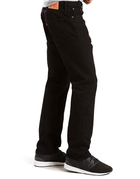 Levis Mens 501 Original Stretch Mid Rise Regular Fit Straight Leg Jeans Listless