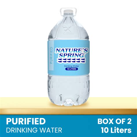 Natures Spring Purified Water 10 Liters Lazada Ph