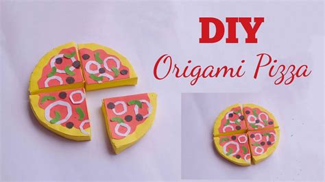 How To Make Origami Pizza DIY Origami Paper Pizza Origami Paper
