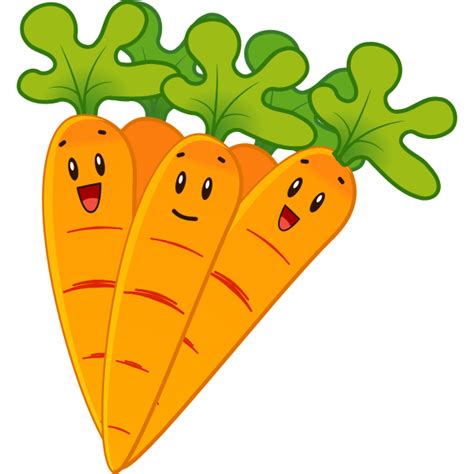 Smiling Carrots Free Svg