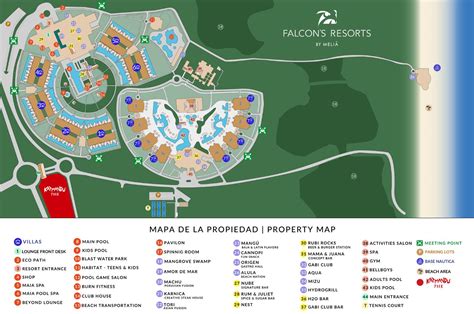 Resort Map Falcons Resort By Meli All Suites Punta Cana D R