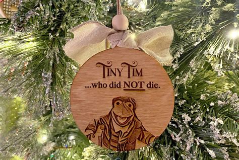 The Muppet Christmas Carol Ornament Tiny Tim Who Did Not Etsy