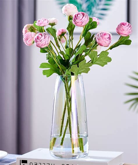 Amazon Com Aoderun Flower Glass Vase For Decor Home Handmade Modern