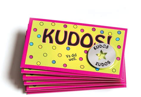 Kudos Tokens And Cards Combo Set Of 10 Each Appreciation Work