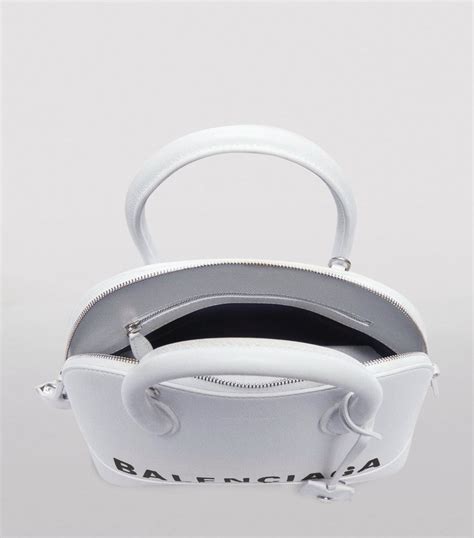 Balenciaga White Small Leather Ville Top Handle Bag Harrods Uk
