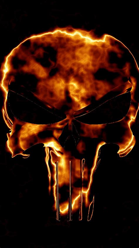 Punisher Fire Punisher Skull Hd Phone Wallpaper Peakpx
