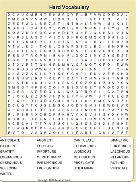Printable Difficult Word Searches Printable World Holiday