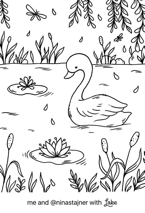 Incredible Lake Coloring Pages For Kids References
