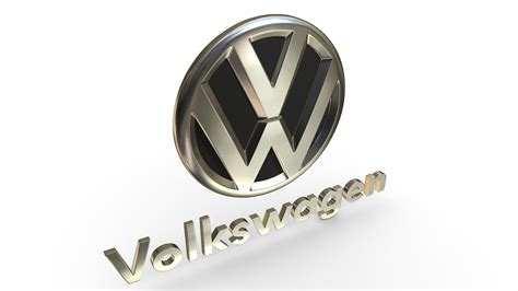 Volkswagen Logo 3d Model Cgtrader