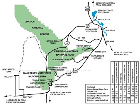 Maps Of Carlsbad Caverns