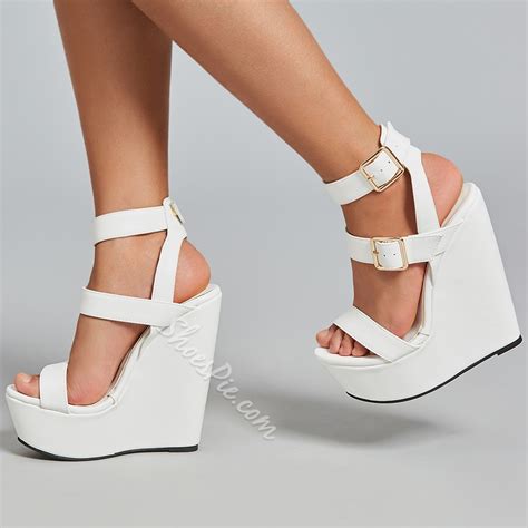 Shoespie Buckle Wedges Heel Sexy Dress Sandals