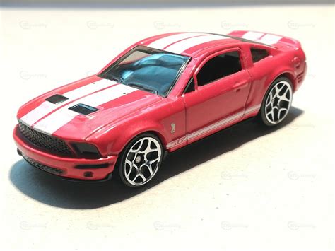 Diecast Shelby Ford Mustang Gt500 Modelcar Hot Wheels 164 In Red