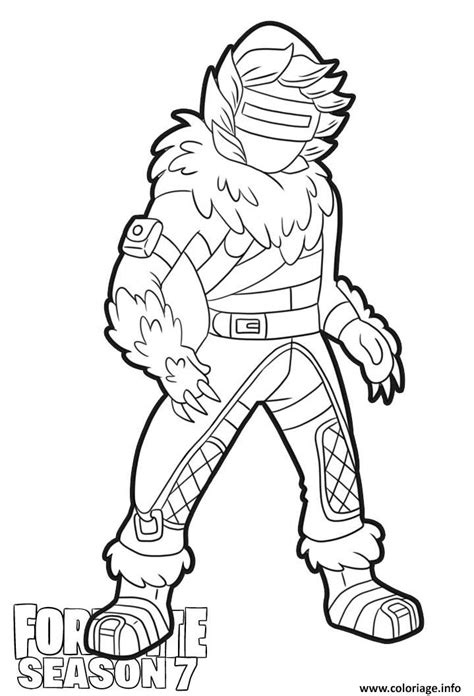 Coloriages de fortnite à imprimer et colorier. Coloriage Zenith Skin From Fortnite Season 7 dessin