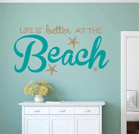 Life Is Better Beach Wall Decal Sticker Beach Decor Beach House Wall