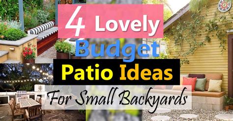 Cool small courtyard garden design ideas for you 56. 4 Lovely Budget Patio Ideas For Small Backyards | Balcony ...