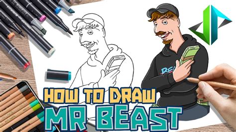 Drawpedia How To Draw Mr Beast Step By Step Drawing Tutorial Youtube