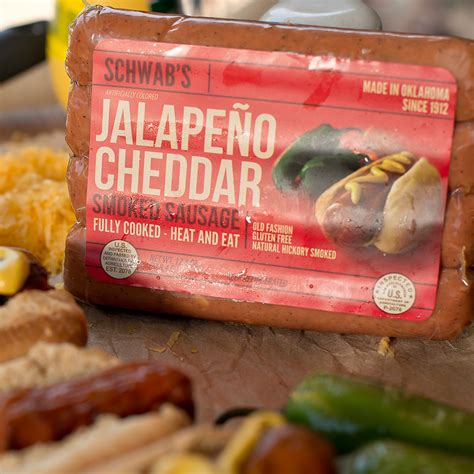 Jalapeno Cheddar Smoked Sausage Schwab Meat