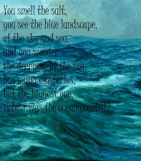 Make sure you don't go to the ocean with a teaspoon. Ocean Poems And Quotes. QuotesGram