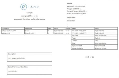 Contoh surat tagihan pembayaran sekolah doc. Contoh Surat Tagihan Invoice dan Penjelasannya | Paper.id Blog