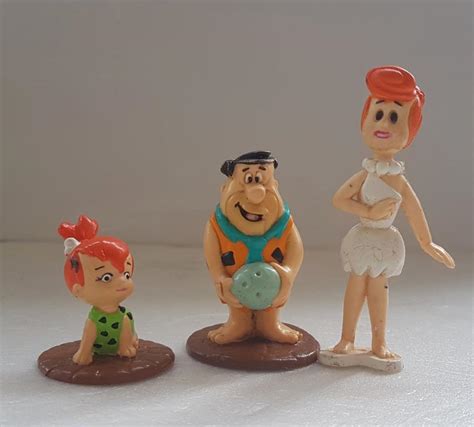 The Flintstones 3 Action Figures Figurines Hanna Barbera Productions