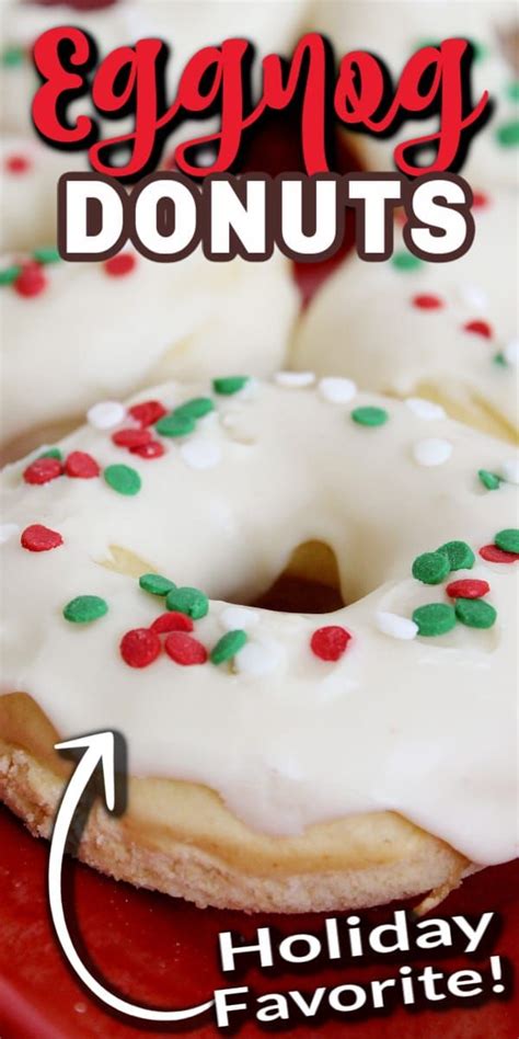 Baked Eggnog Donuts Baking Holiday Baking Donut Recipes