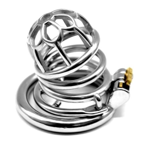 Faak For Male Male Penis Chastity Lock Sex Training Stainless Steel Cock Penis Cage Ring Bdsm