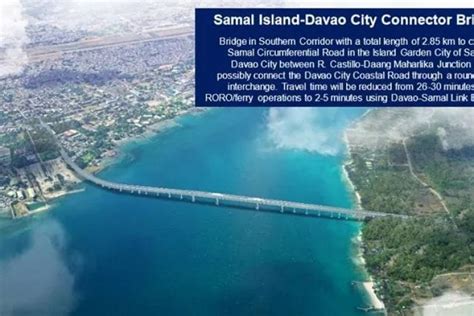 Construction and development on other projects has stalled. DavNor Gov pushes start of Samal Island- Davao City bridge ...