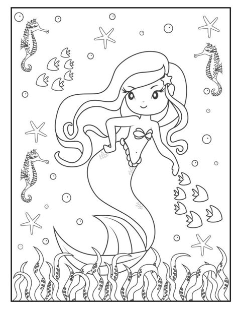 20 Free Mermaid Coloring Pages For Download Printable Pdf Mermaid