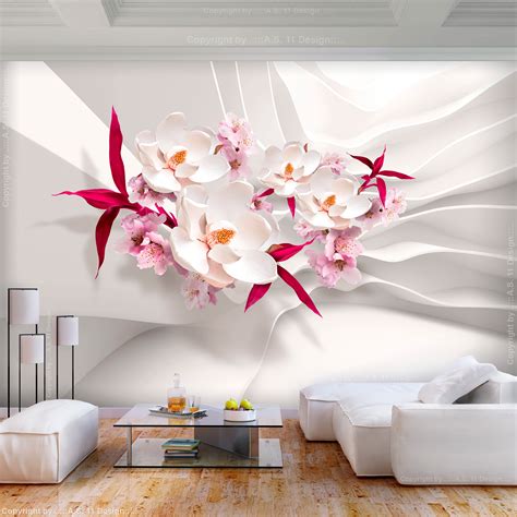 Vlies Fototapete Blumen Lilien 3d Effekt Tapete Wandbilder Xxl