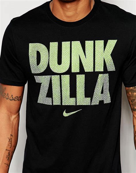 Nike Nike Dunk Zilla T Shirt De Basketball Avec Slogan Chez Asos