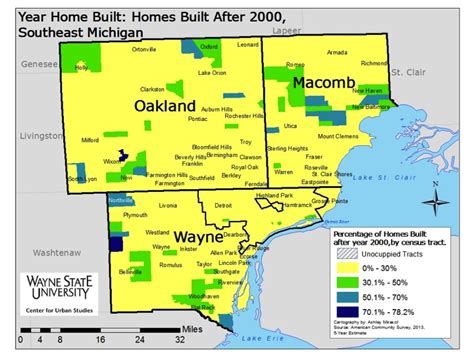 Regions Oldest Homes Primarily Concentrated In Detroit Drawing Detroit