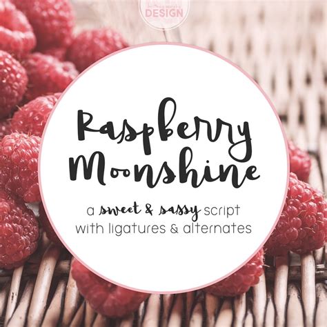 Raspberry Moonshine Font Brittney Murphy Design Raspberry Moonshine