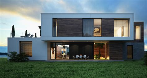 Futuristic Lake House With An Square Design Alexander Gruenewald