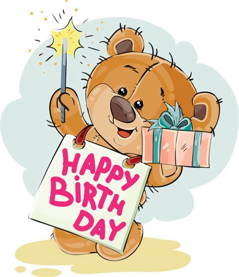 Anniversaire Ours Png Tubehappy Birthday Clipart Bear