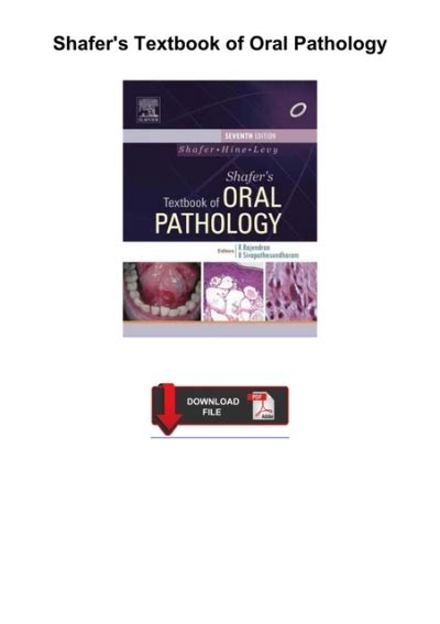 ️pdf⚡️ Shafers Textbook Of Oral Pathology