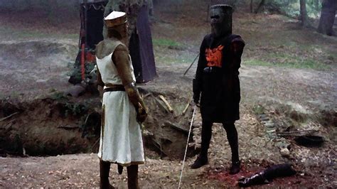 In Monty Python And The Holy Grail The Black Knights Coat Of Arms Is